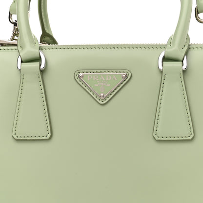 Prada Spazzolato Small Galleria Double Zip Tote Acqua 8 of 10