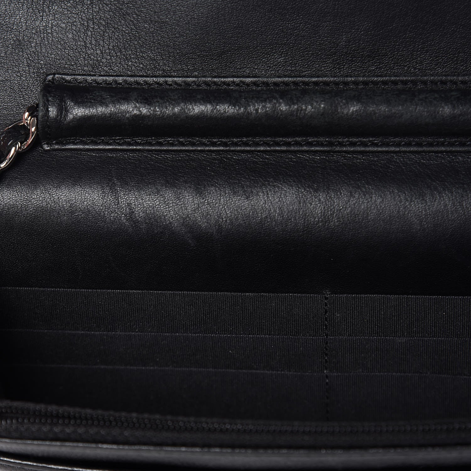 Chanel Caviar Sevruga Wallet On Chain WOC Black 12 of 22