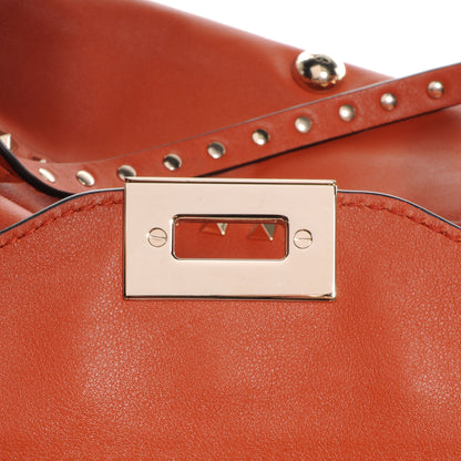 Valentino Garavani Vitello Medium Rockstud Tote English Red 8 of 10