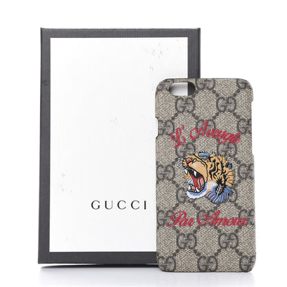 Gucci GG Supreme Monogram Tiger Print iPhone 6 Plus Case 7 of 7