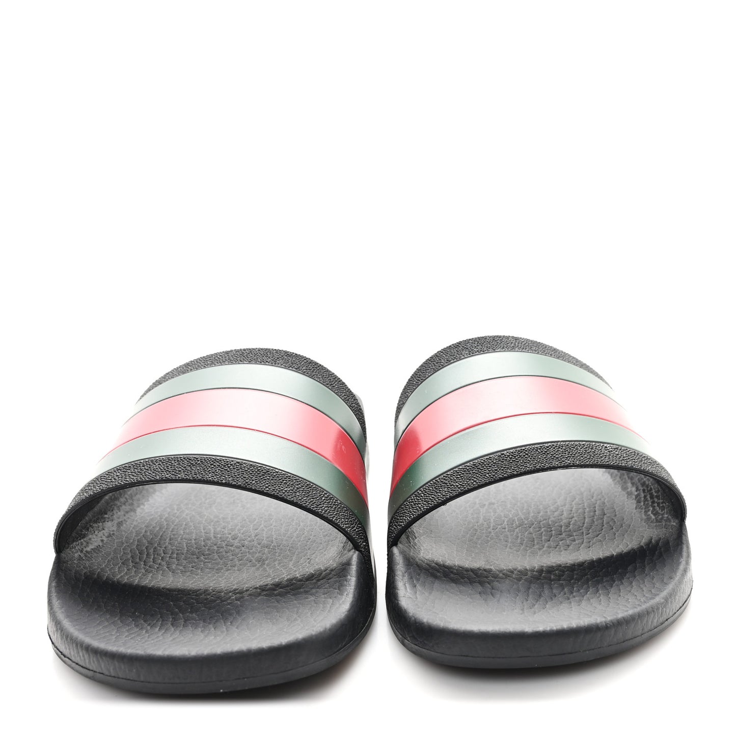 Rubber Web Mens Pool Slide Sandals 11 Black Green Red