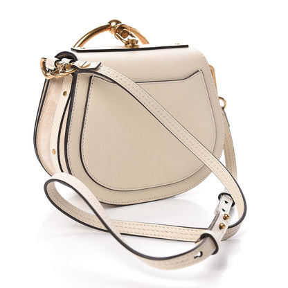 Chloe Calfskin Suede Small Nile Bracelet Bag Off White 3 of 9