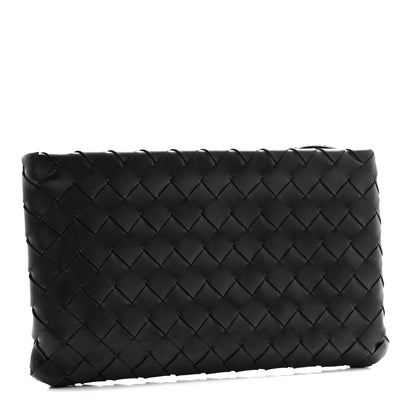 Bottega Veneta Nappa Intrecciato Zip Pouch Black 3 of 8