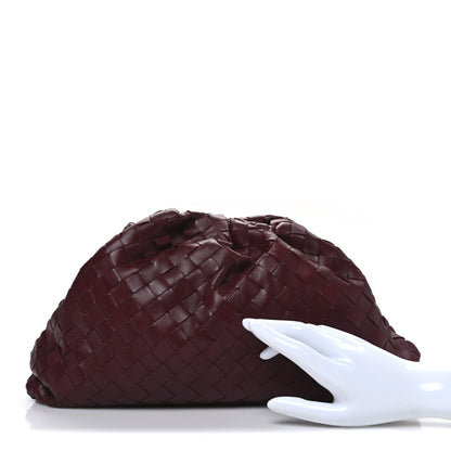 Bottega Veneta Nappa Maxi Intrecciato The Pouch Oversized Clutch Bordeaux 2 of 11