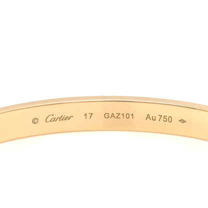 Cartier 18K Yellow Gold LOVE Bracelet 17 3 of 5