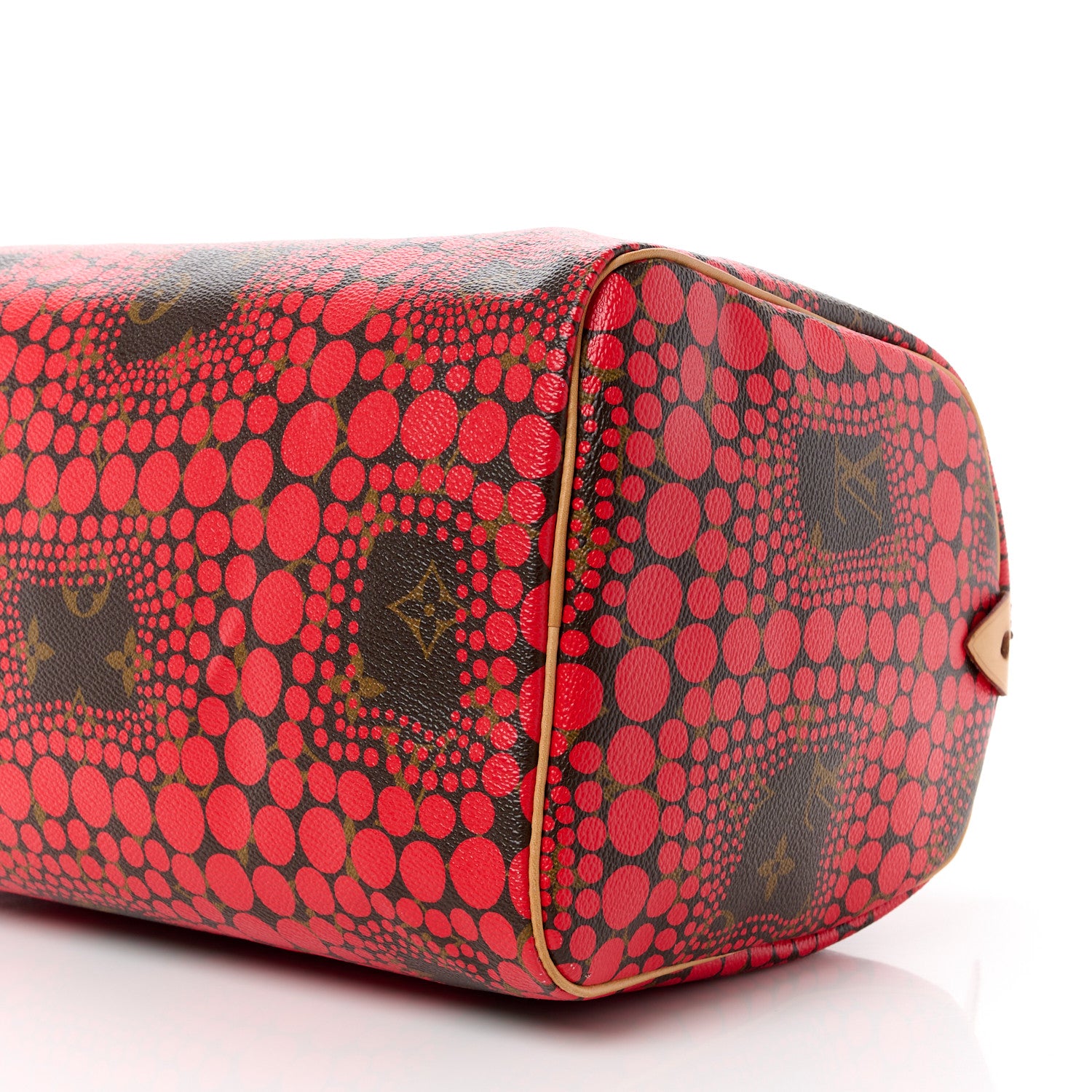Louis Vuitton LOUIS VUITTON Monogram Kusama Town Speedy 30 Red 13 of 14