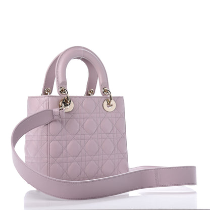 Christian Dior Lambskin Cannage Small Lady Dior Pink 3 of 12