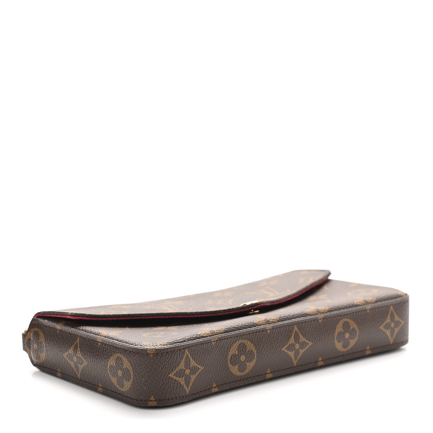 Monogram Pochette Felicie Chain Wallet Fuchsia
