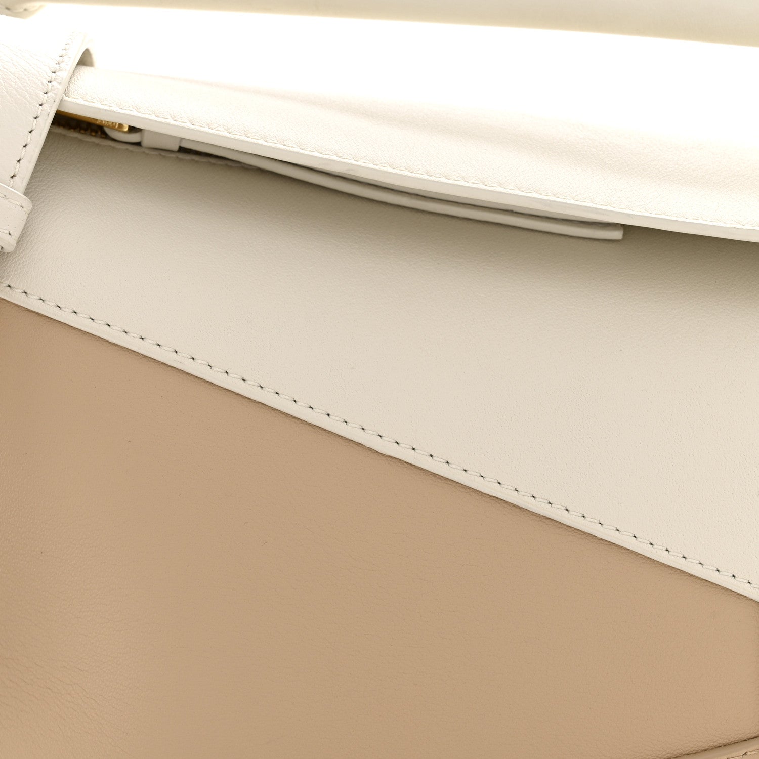 Loewe Classic Calfskin Small Puzzle Edge Bag Soft White Paper Craft 8 of 11