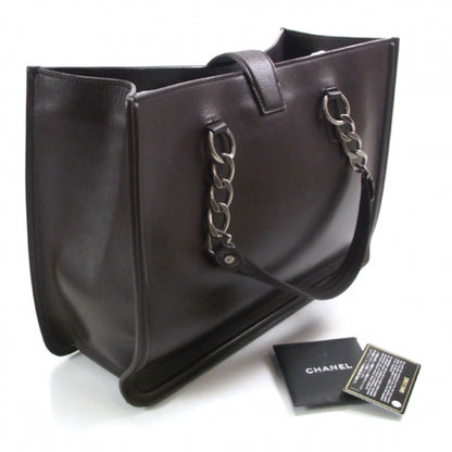 Chanel Calfskin Open Tote Chain Briefcase Bag 3 of 12