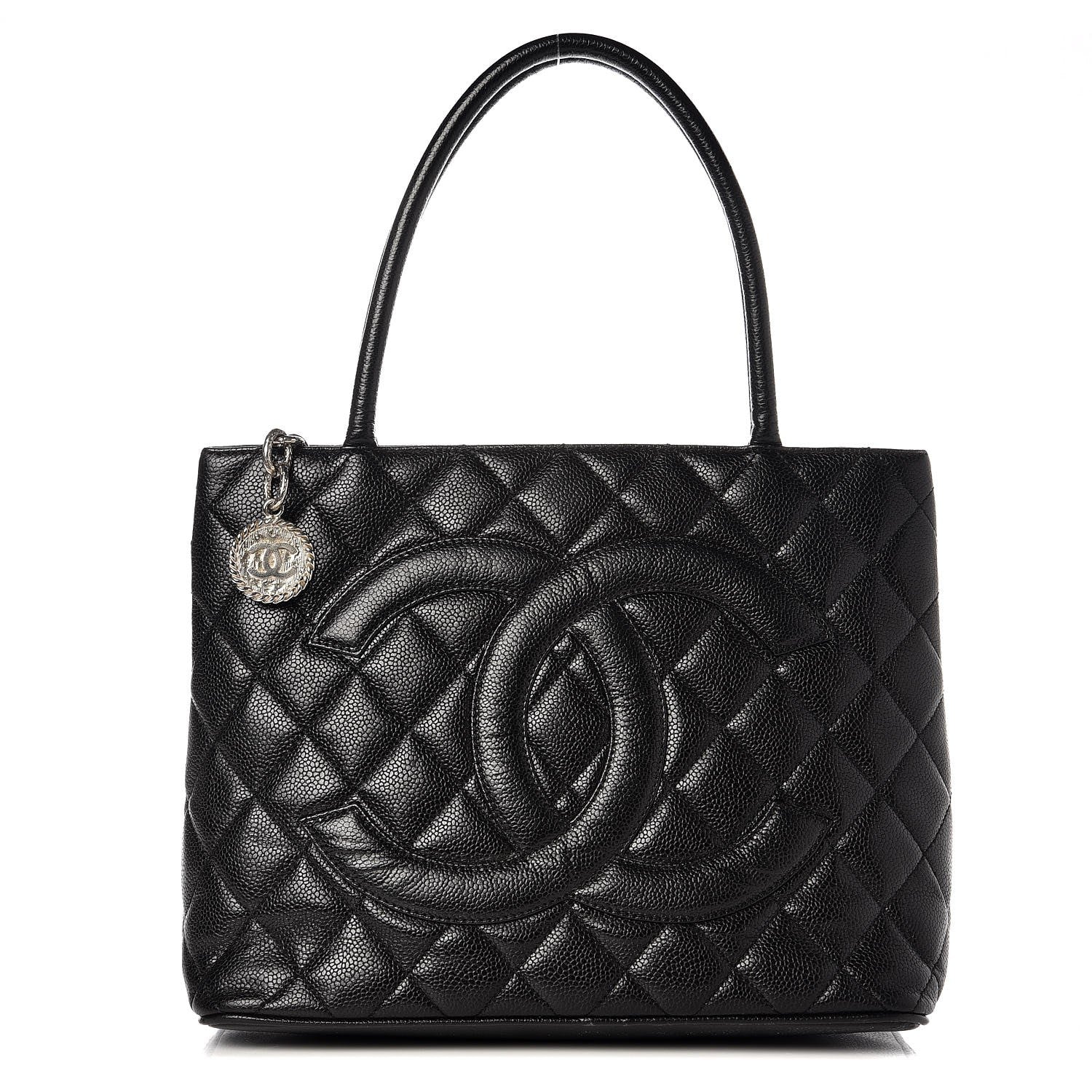 Chanel Caviar Quilted Medallion Tote Black 1 of 17