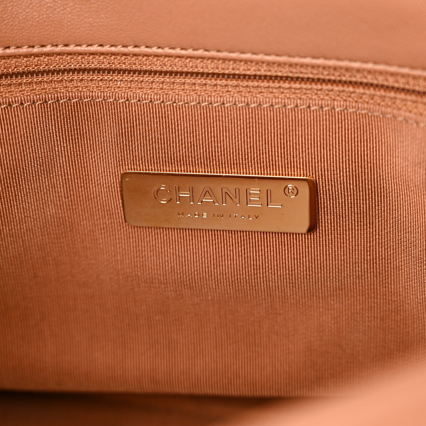 Lambskin Quilted Medium Chanel 19 Flap Brown