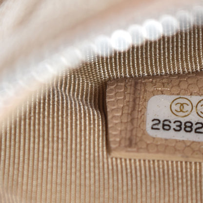 Chanel Caviar Quilted Small Cosmetic Case Beige 7 of 10