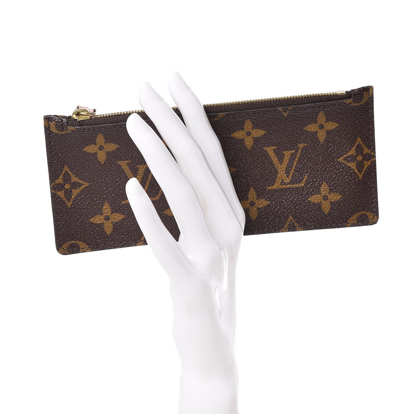 Monogram Josephine Wallet Zippered Insert Rose Ballerine