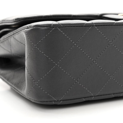 Chanel Caviar Quilted Medium Double Flap Dark Grey 9 of 13