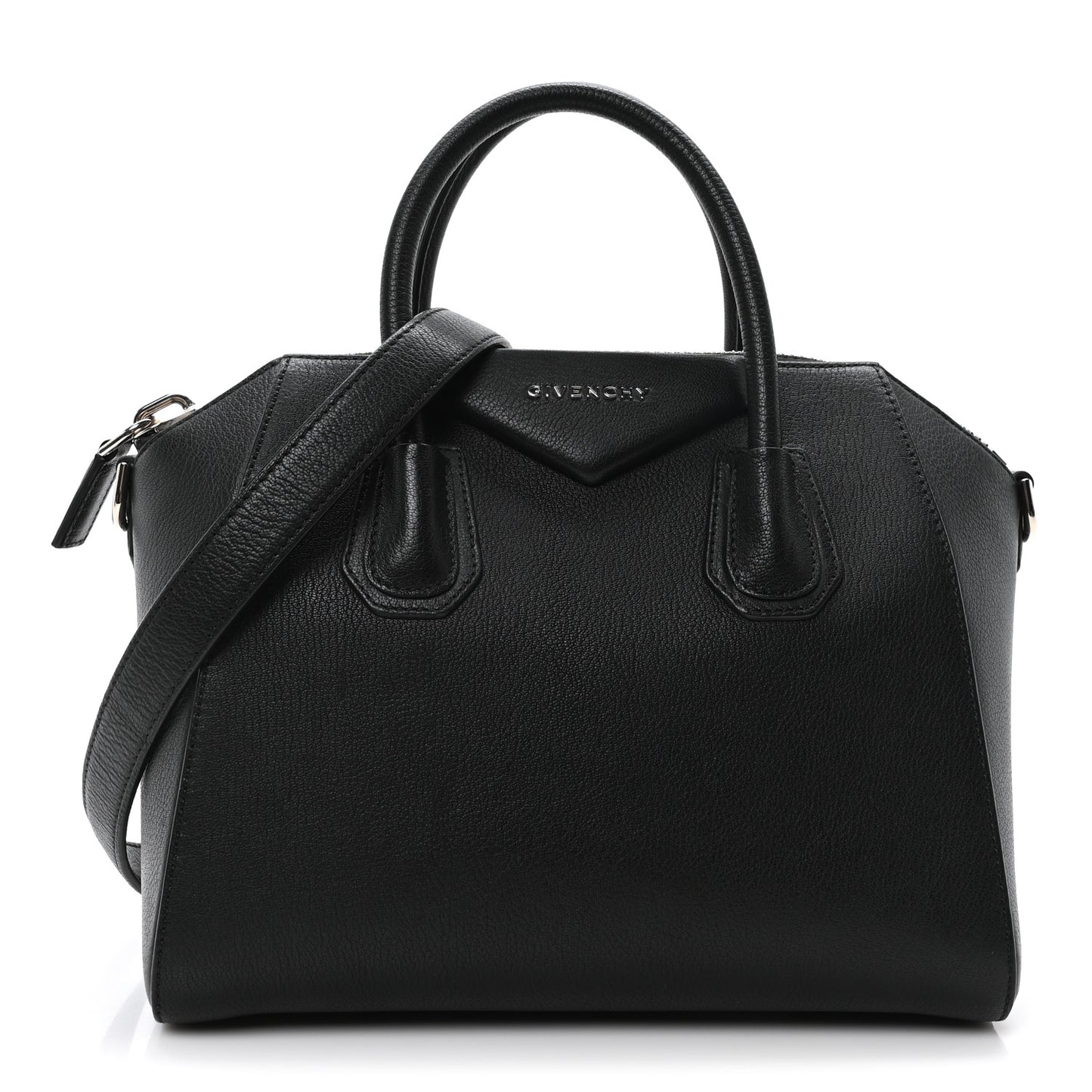 Sugar Goatskin Small Antigona Black