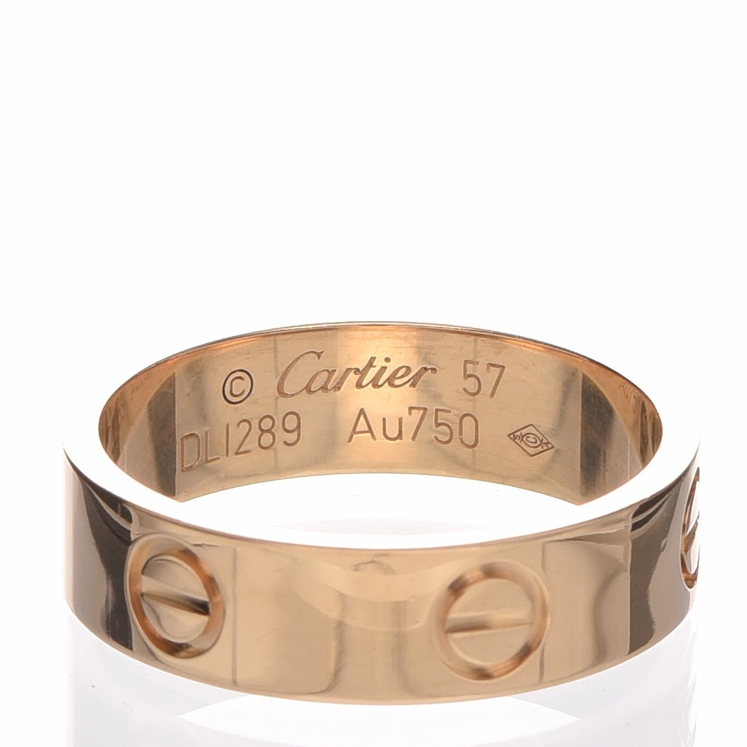 Cartier 18K Yellow Gold 5.5mm LOVE Ring 57 8 9 of 10
