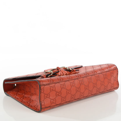 Gucci Guccissima Medium Emily Chain Shoulder Bag Sun Orange 4 of 7