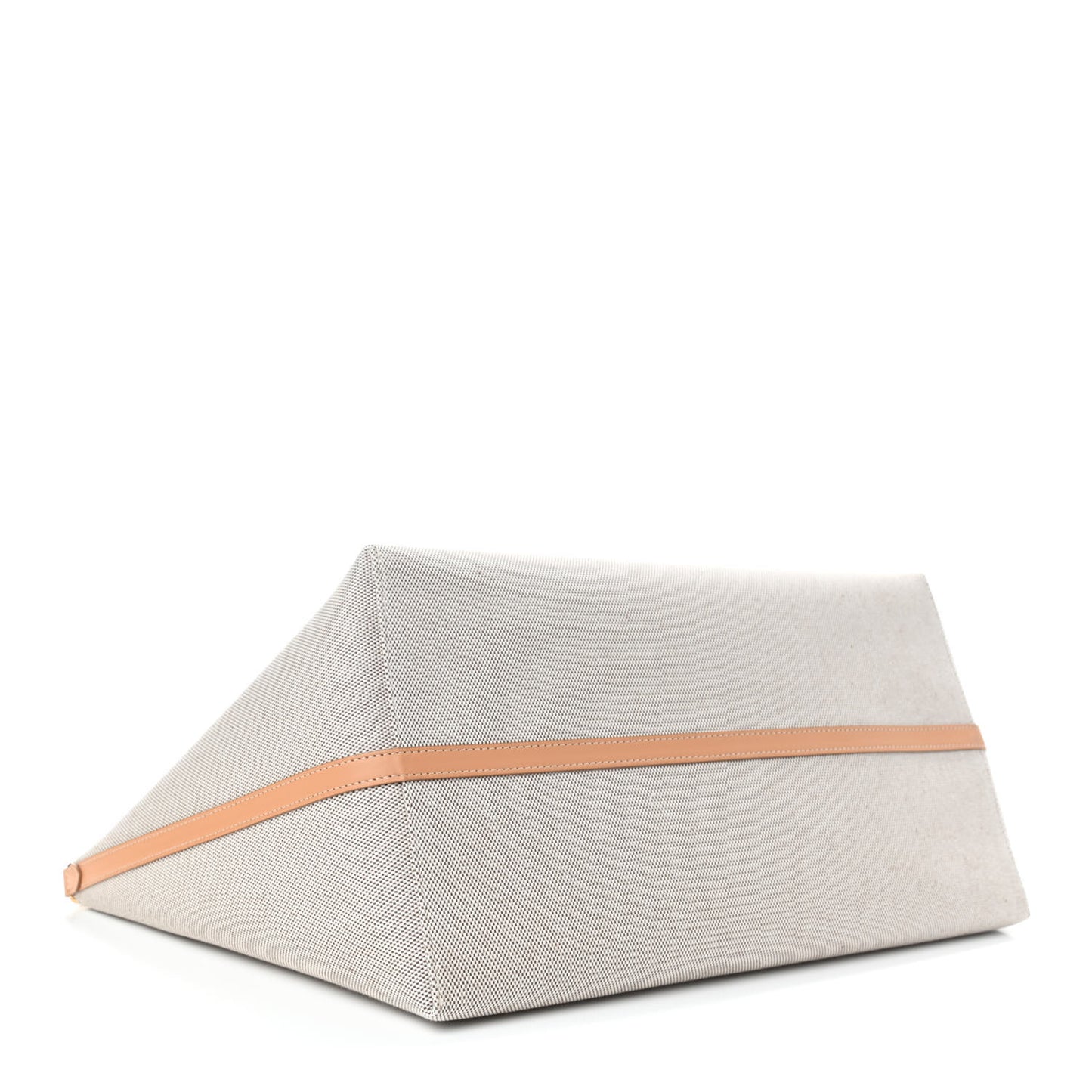 Cotton Canvas Calfskin Medium Soft Pocket Tote Bag Soft Fawn Warm Sand