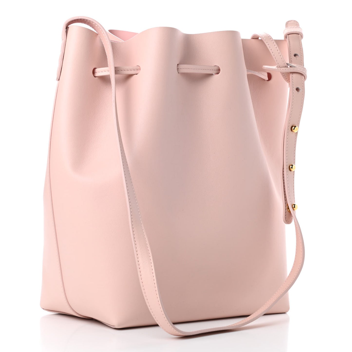Calfskin Bucket Bag Rosa