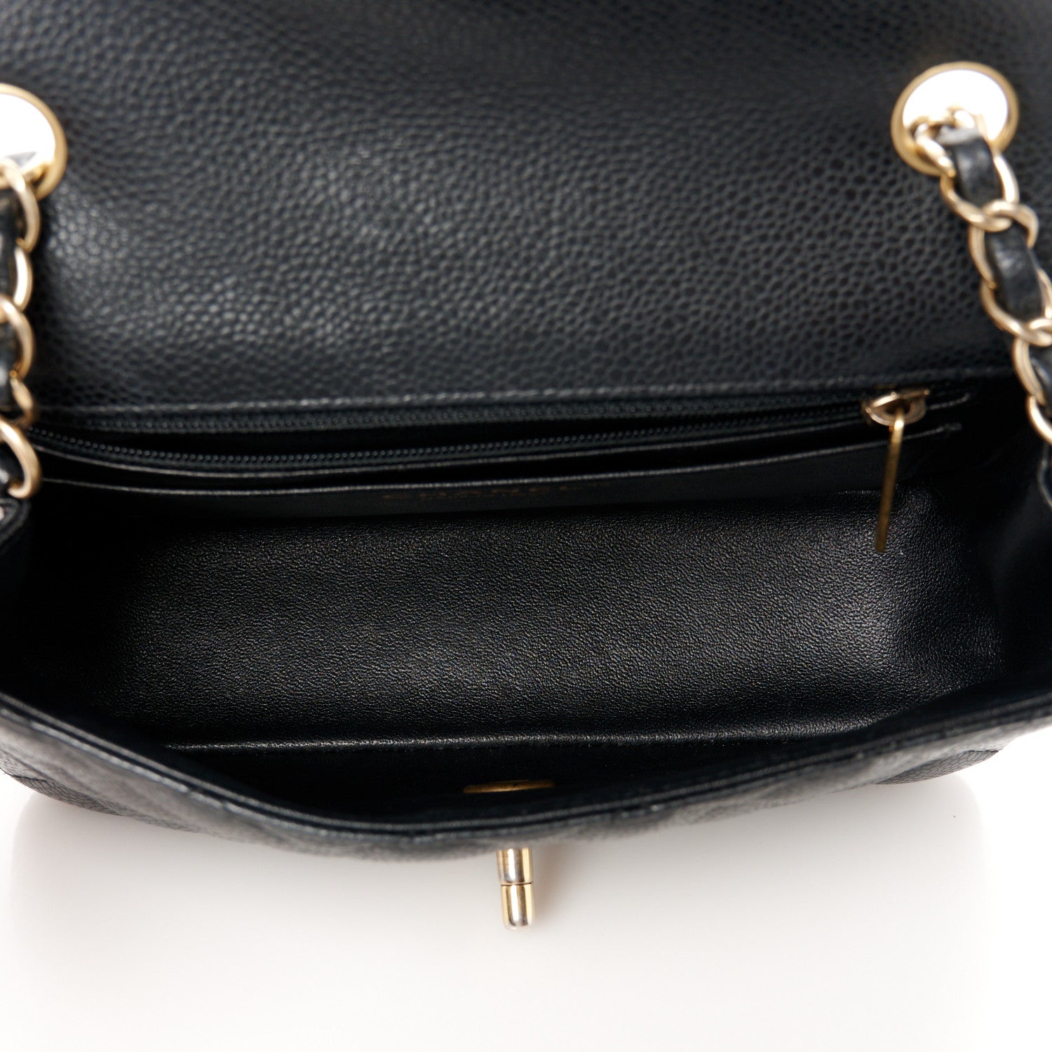 Chanel Caviar Quilted Mini Rectangular Flap Black 5 of 12