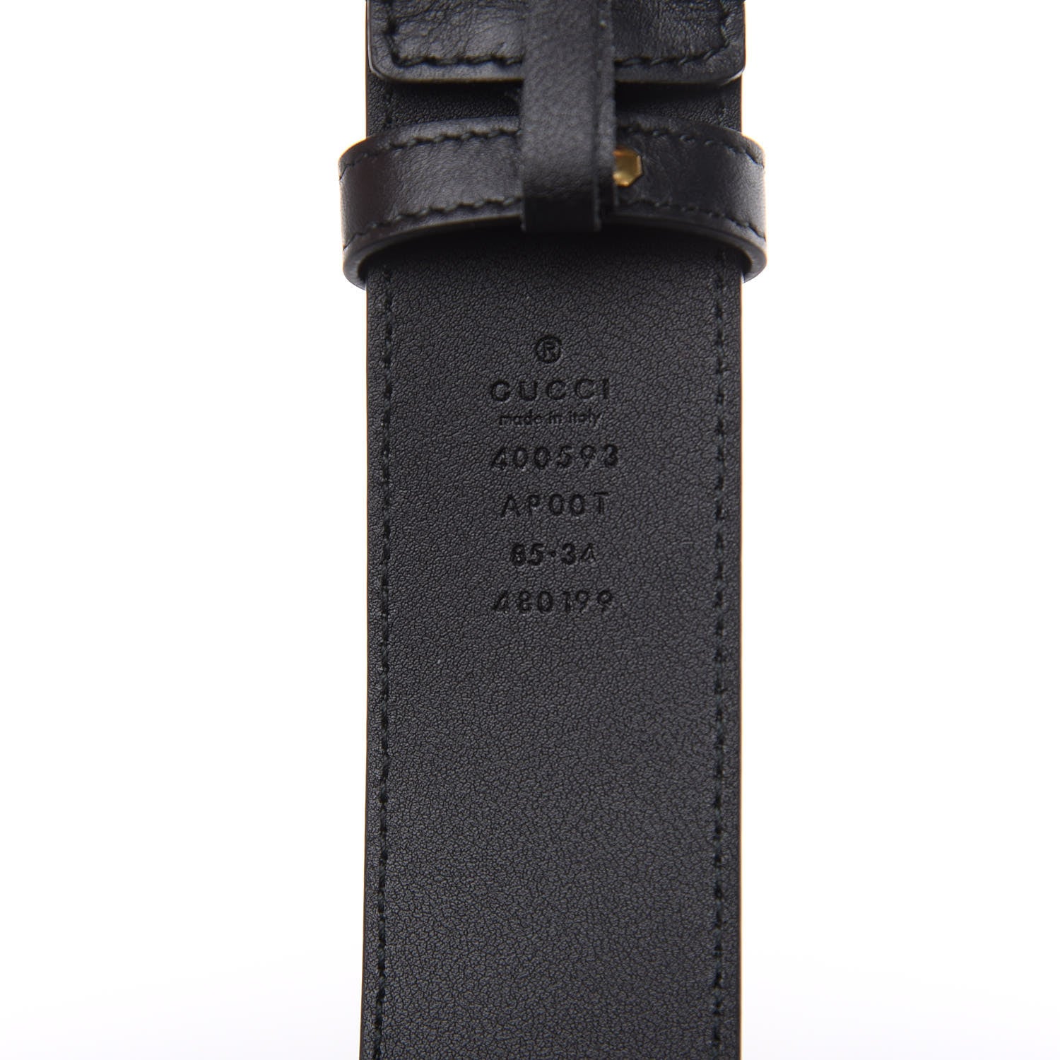 Gucci Calfskin Double G 40mm Belt 85 34 Black 6 of 6