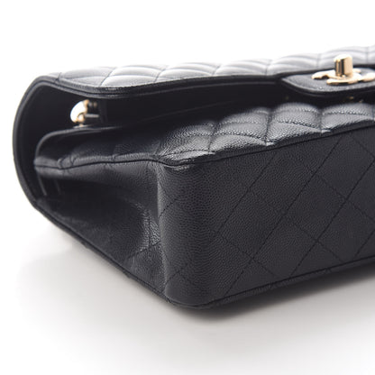 Chanel Caviar Quilted Medium Double Flap Navy 7 of 9