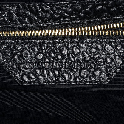 Burberry Signature Grain Medium Lindburn Hobo Black 6 of 10