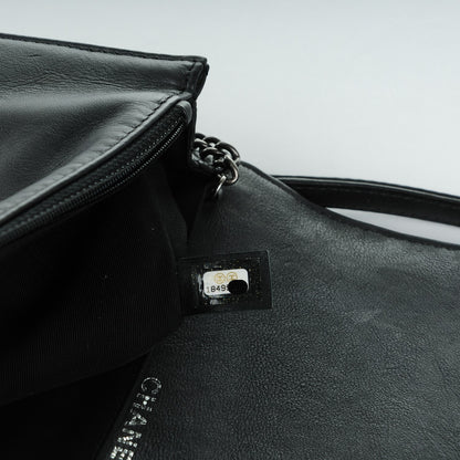 Chanel Calfskin Small Boy Reverso Flap Black 8 of 8