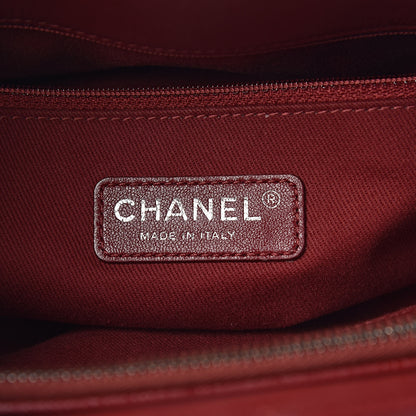 Chanel Caviar Quilted Timeless CC Soft Tote Dark Red 8 of 11