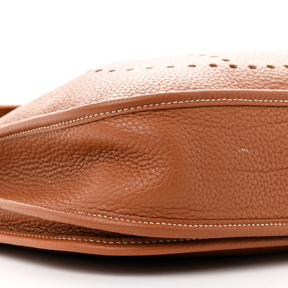 Hermes Taurillon Clemence Evelyne III PM Gold 9 of 14