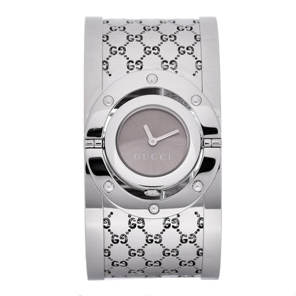 Gucci Stainless Steel 33mm Twirl Quartz Watch Brown 1 of 6