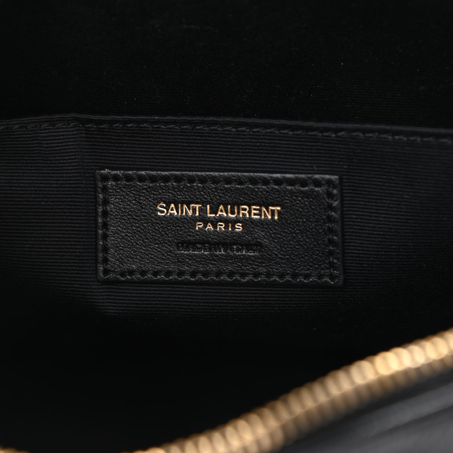 Saint Laurent Tweed Calfskin Monogram Lou Camera Bag Black 6 of 8