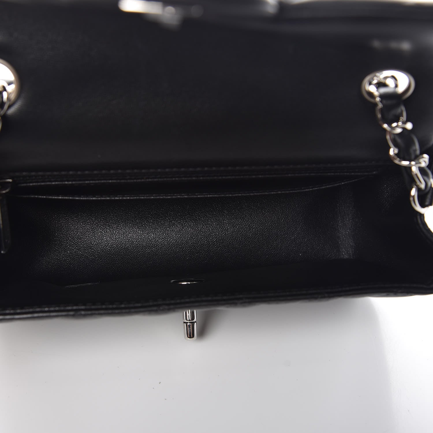 Chanel Lambskin Quilted Mini Rectangular Flap Black 5 of 10