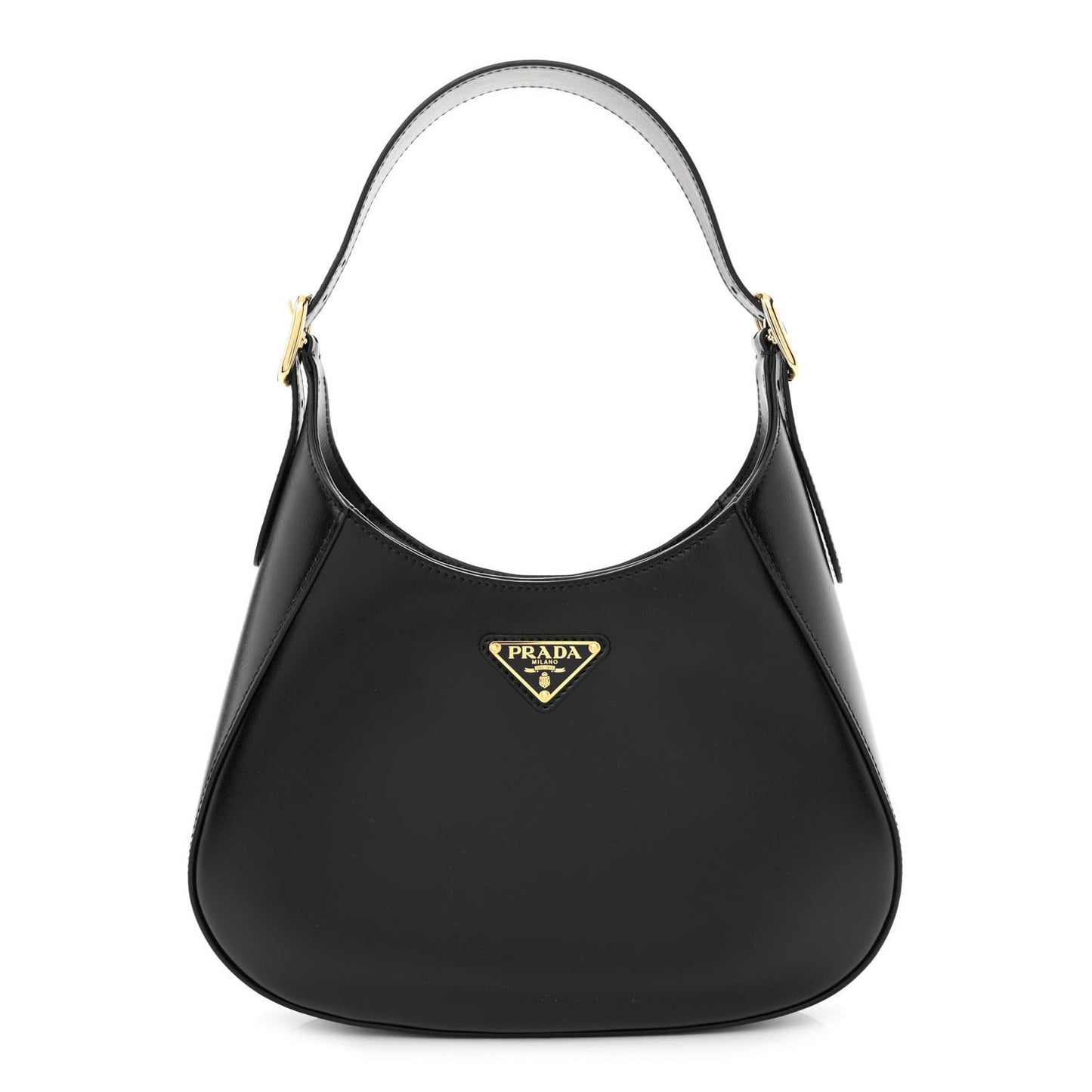 Box Calfskin Shoulder Bag Black