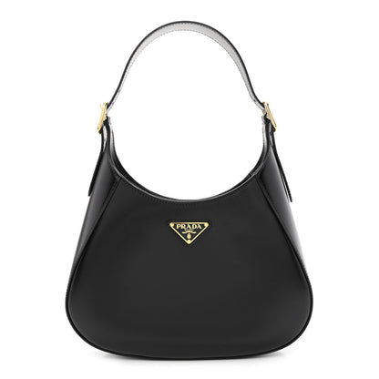 Prada Box Calfskin Shoulder Bag Black 1 of 10