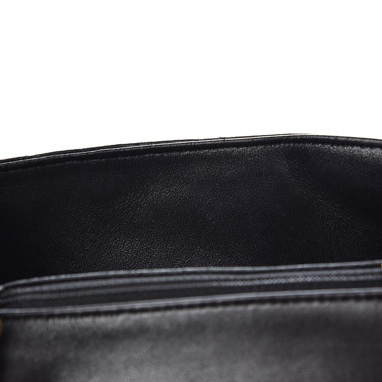 Chanel Lambskin Chevron Quilted Mini Square Flap Black 8 of 12