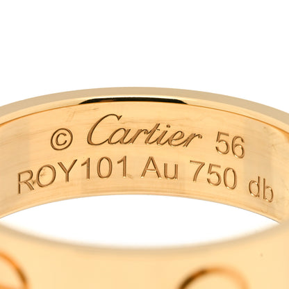 Cartier 18K Yellow Gold 5.5mm LOVE Ring 56 7.75 4 of 5