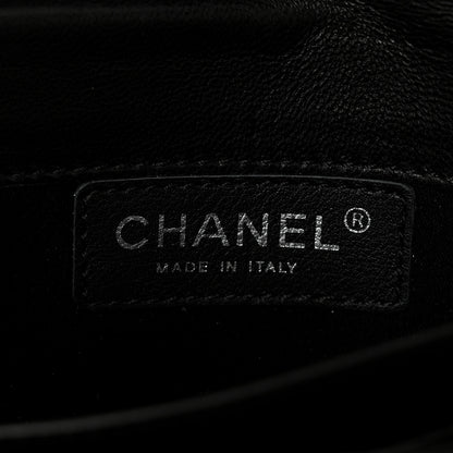 Chanel Lambskin Quilted East West Flap Clutch  Black 5 of 9