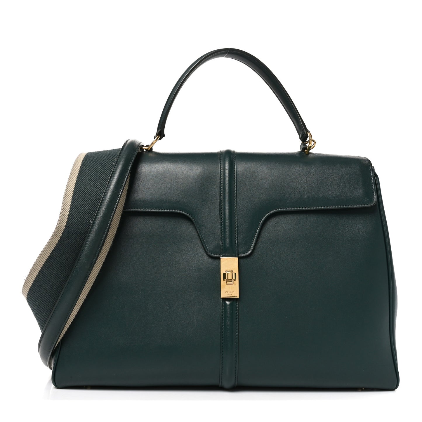 Satinated Calfskin Large 16 Top Handle Bag Amazone