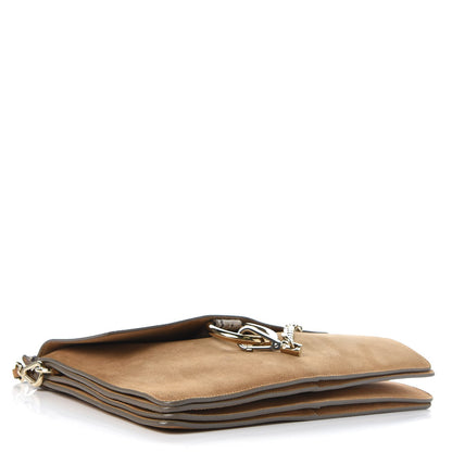 Chloe Python Suede Medium Faye Shoulder Bag Desert Beige 4 of 11