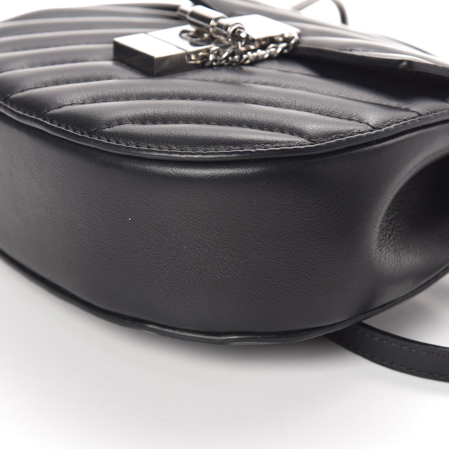 Calfskin Quilted Mini Drew Bijou Shoulder Bag Black
