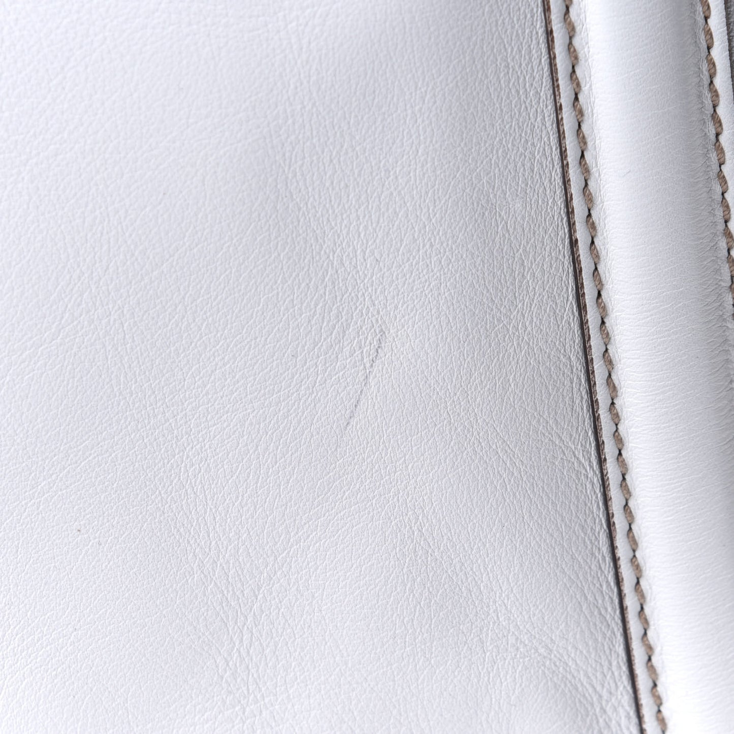 Calfskin Large Britt Shoulder Bag Off White