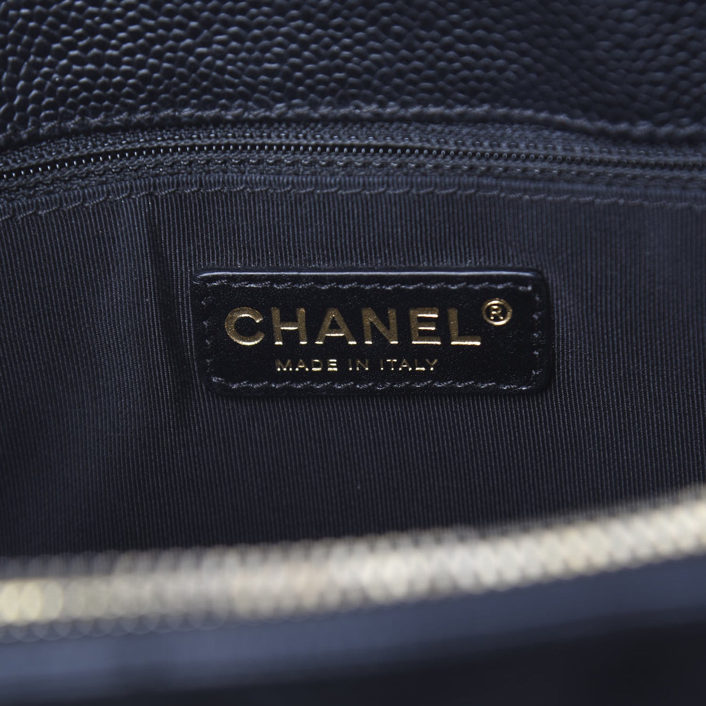 Caviar Quilted Grand Shopping Tote GST Black