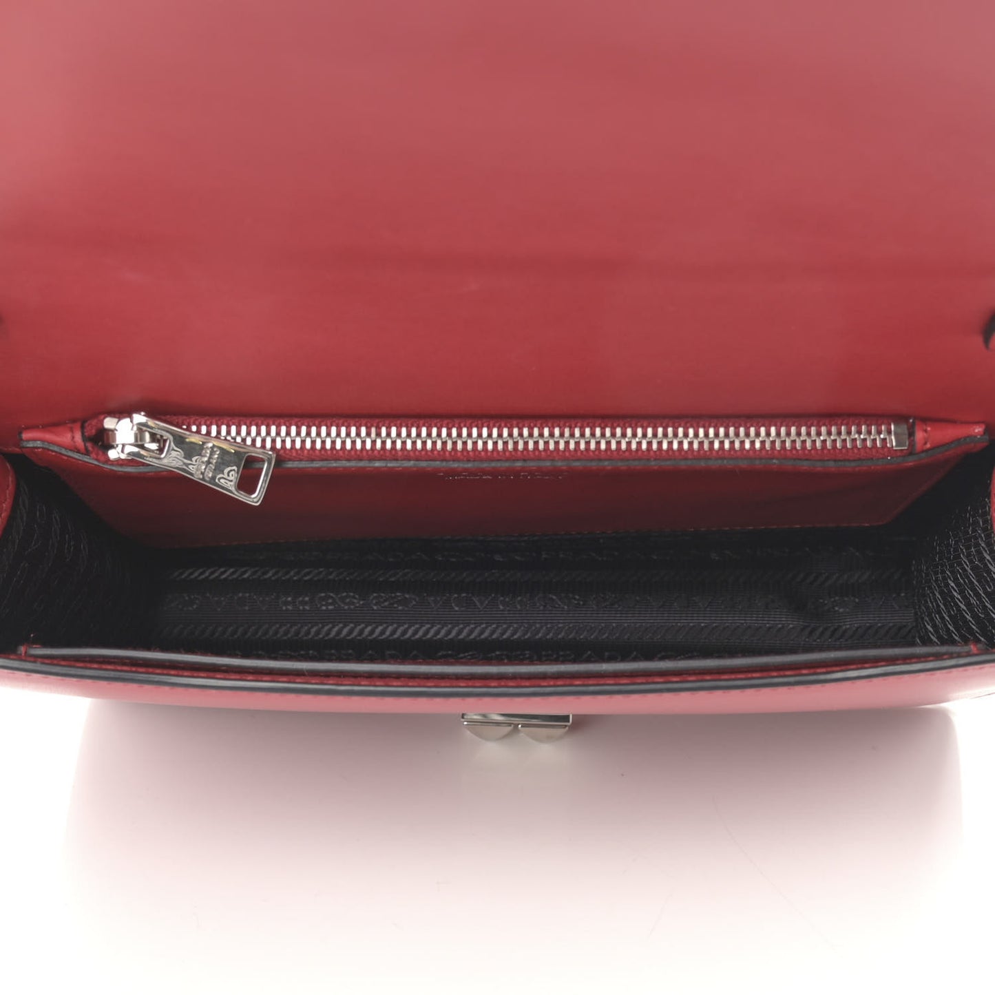 Saffiano City Calfskin Studded Large Elektra Shoulder Bag Fuoco Black