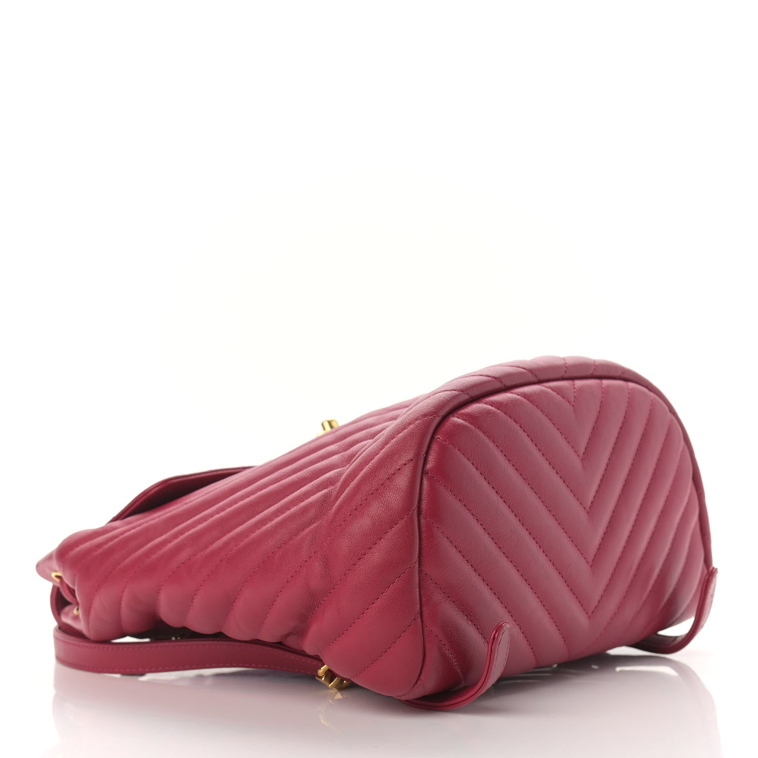 Chanel Calfskin Chevron Quilted Small Urban Spirit Backpack Dark Pink 3 of 10