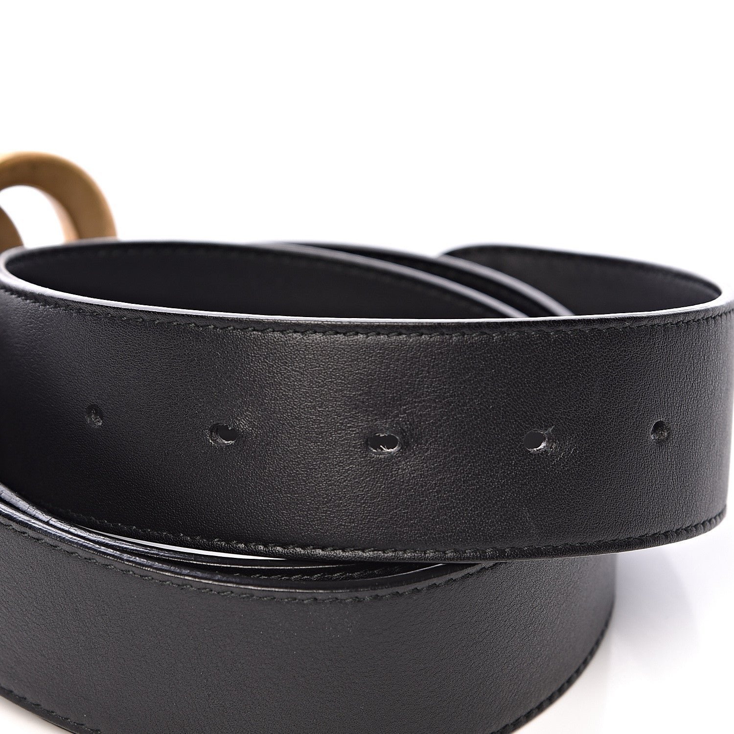 Gucci Calfskin Double G 40mm Belt 90 36 Black 4 of 7