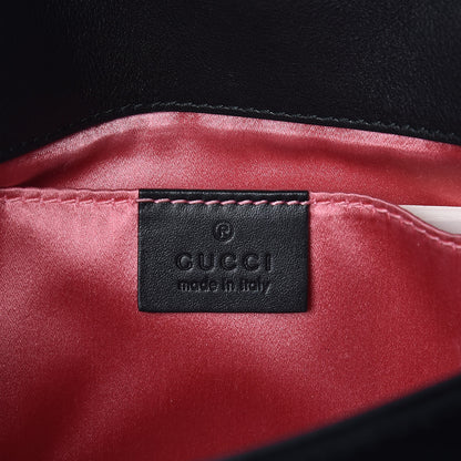 Gucci Velvet Matelasse Mini GG Marmont Shoulder Bag Black 6 of 9