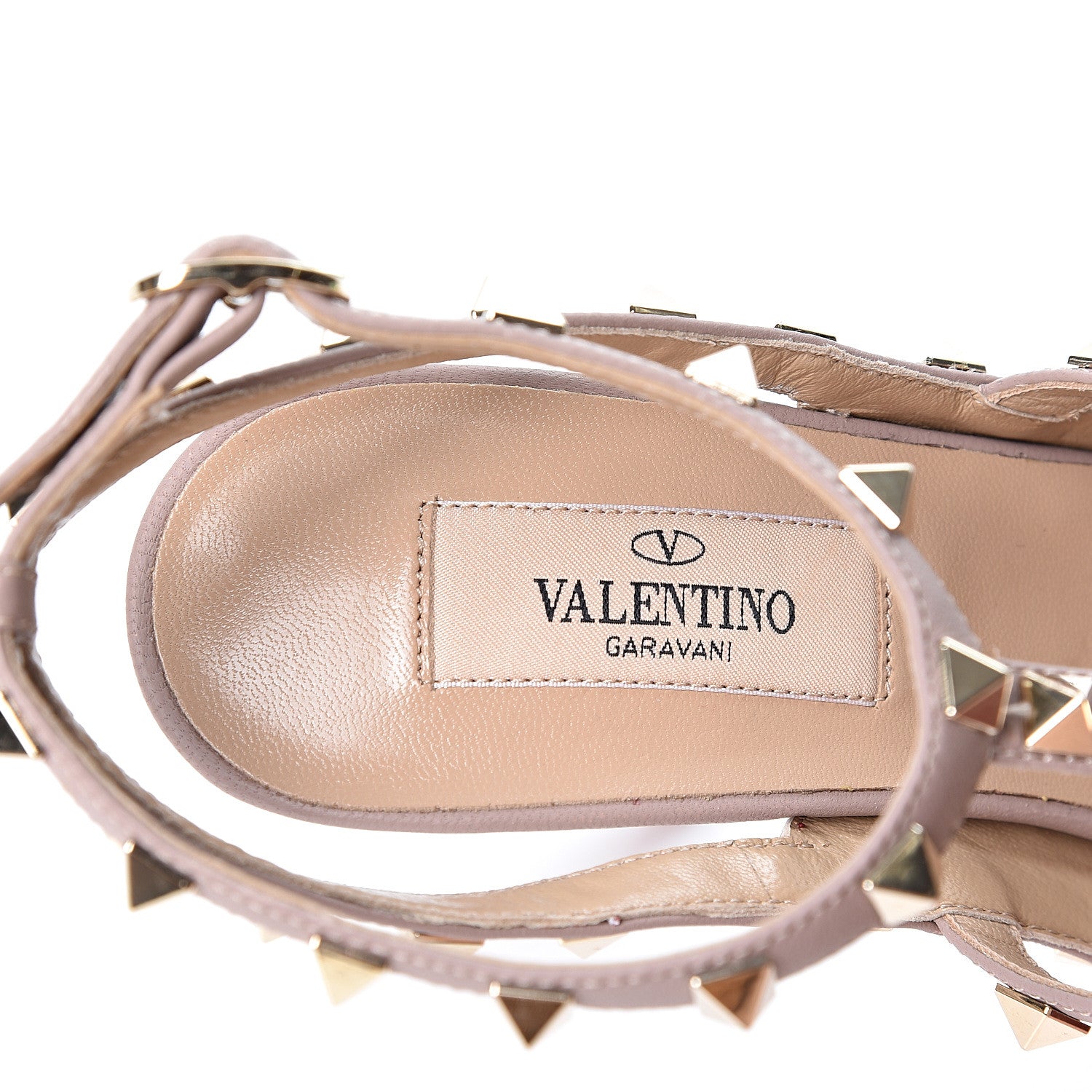 Valentino Garavani Patent Rockstud Ankle Strap 100mm Pumps 37 Rosso Valentino Poudre 8 of 9