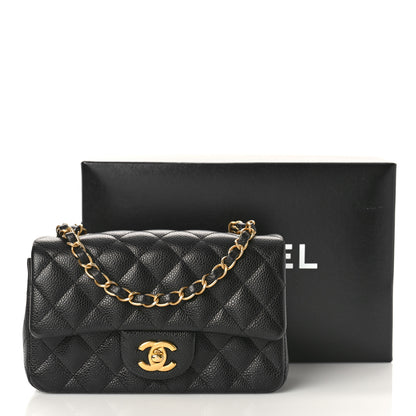Chanel Caviar Quilted Mini Rectangular Flap Black 10 of 10